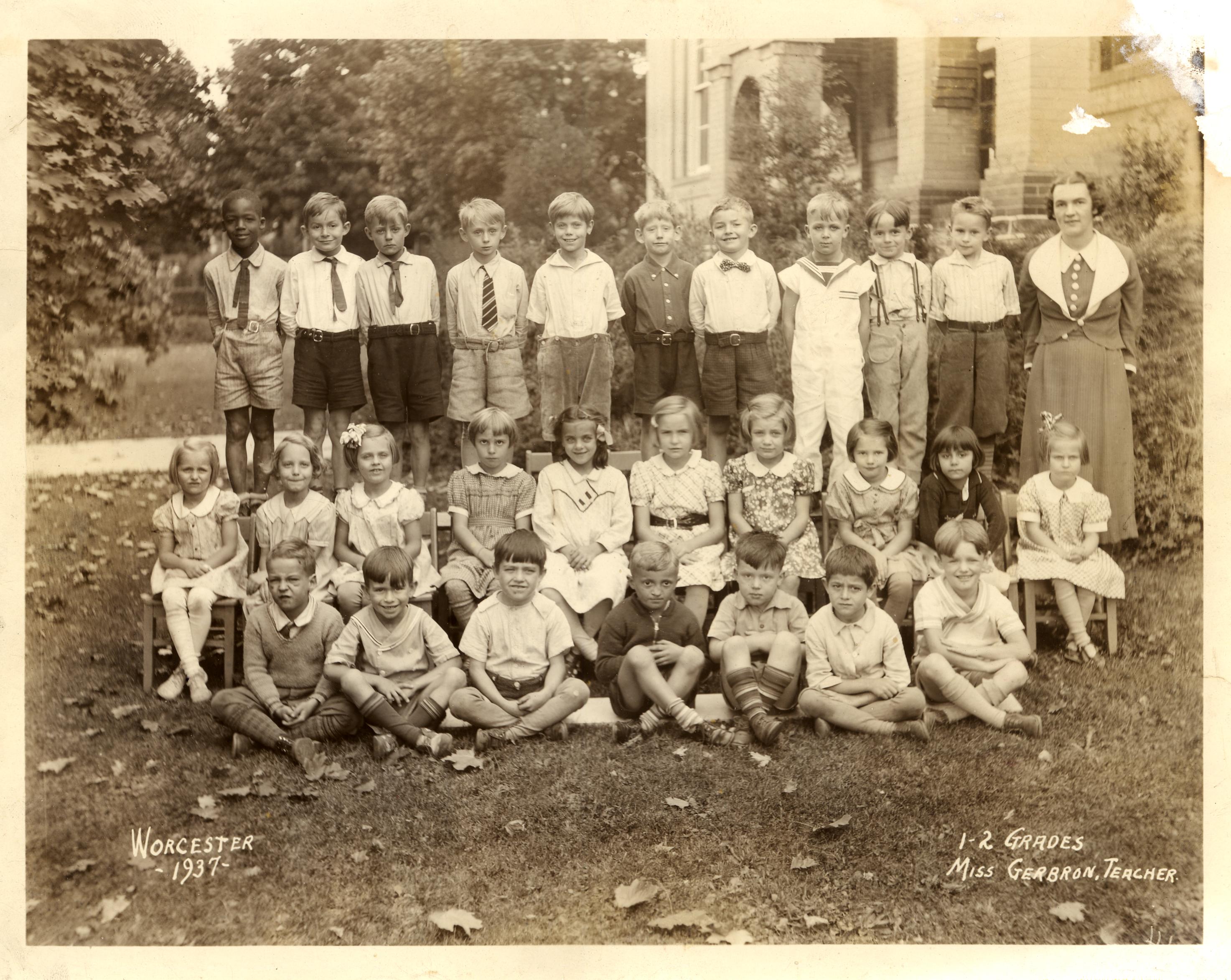 1937 Worcester School 1st-2nd Grades