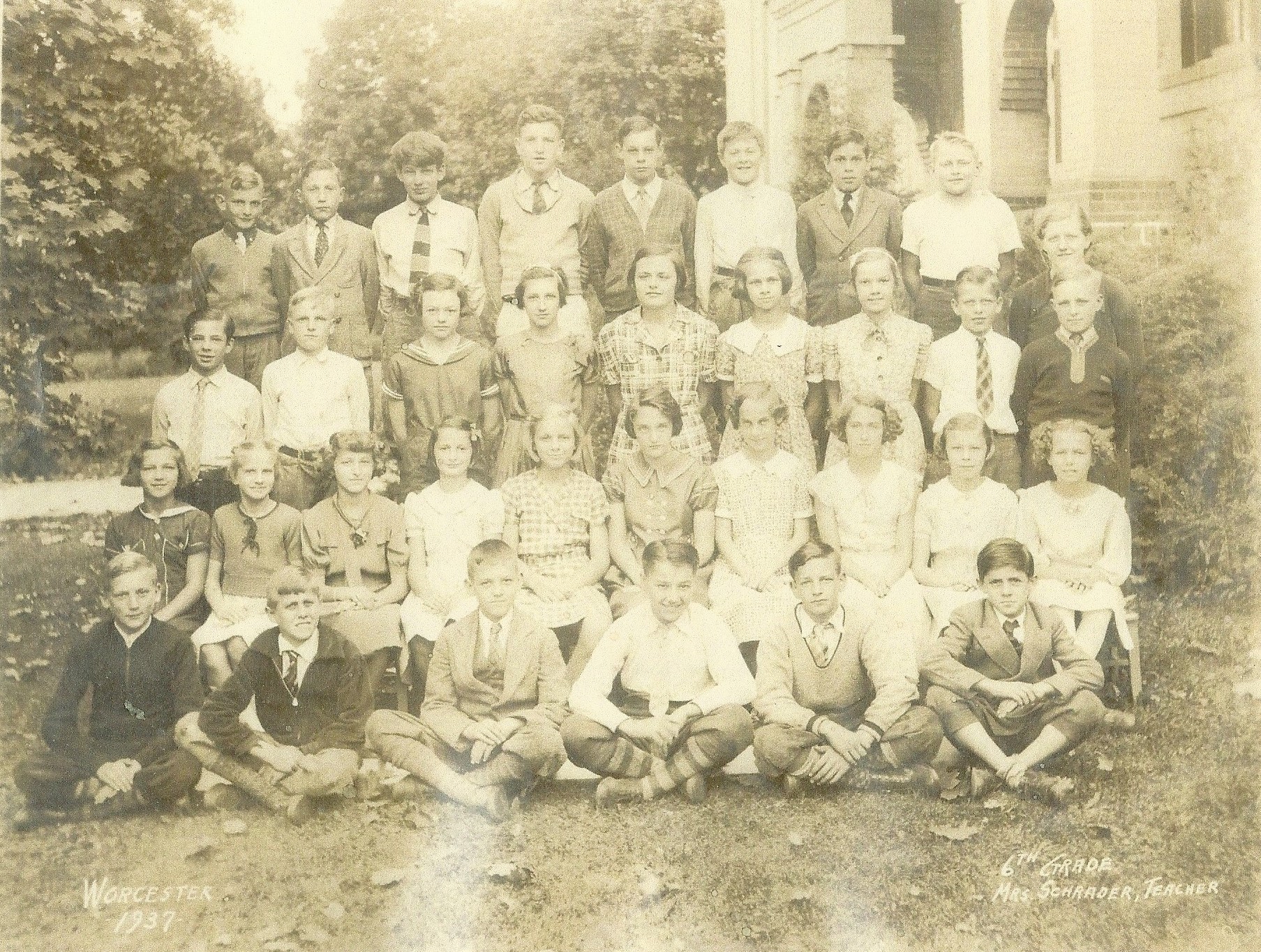 1937 Worcester 6th Grade