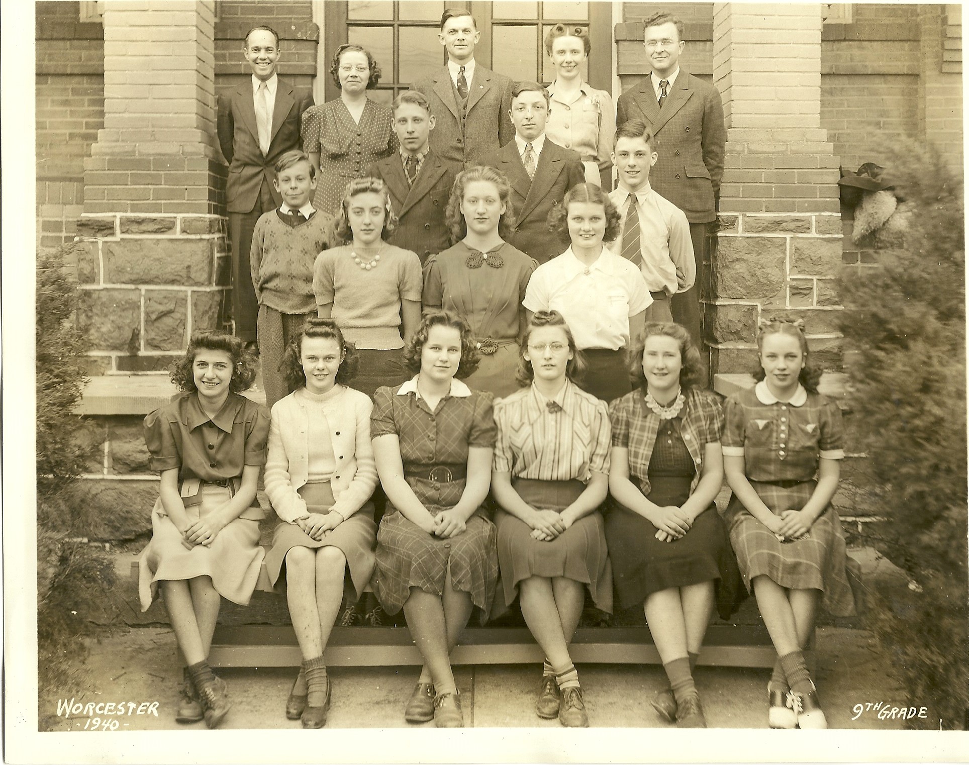 1940 1939 Worcester School 9th Grade