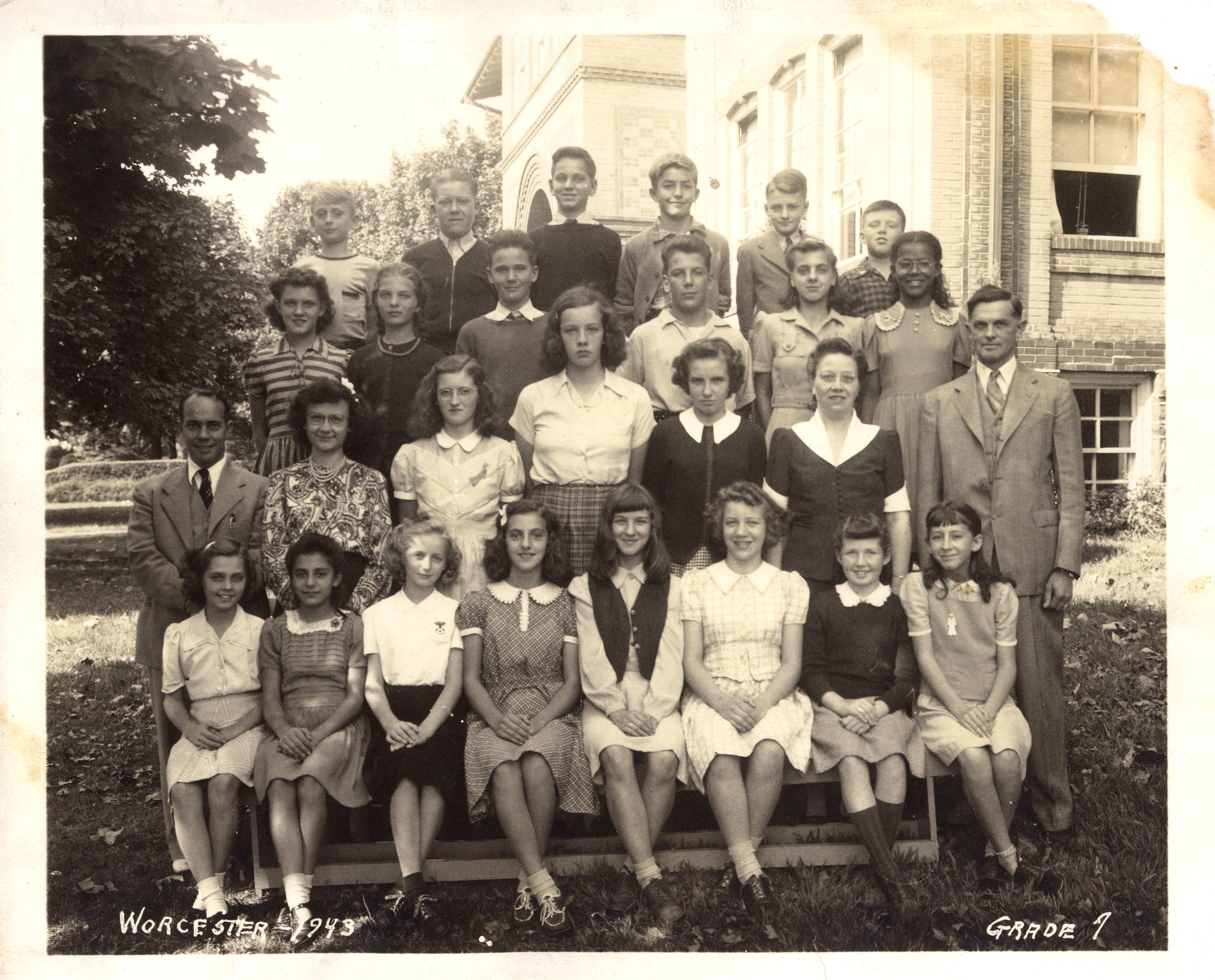 1943 Worcester School 7th Grade