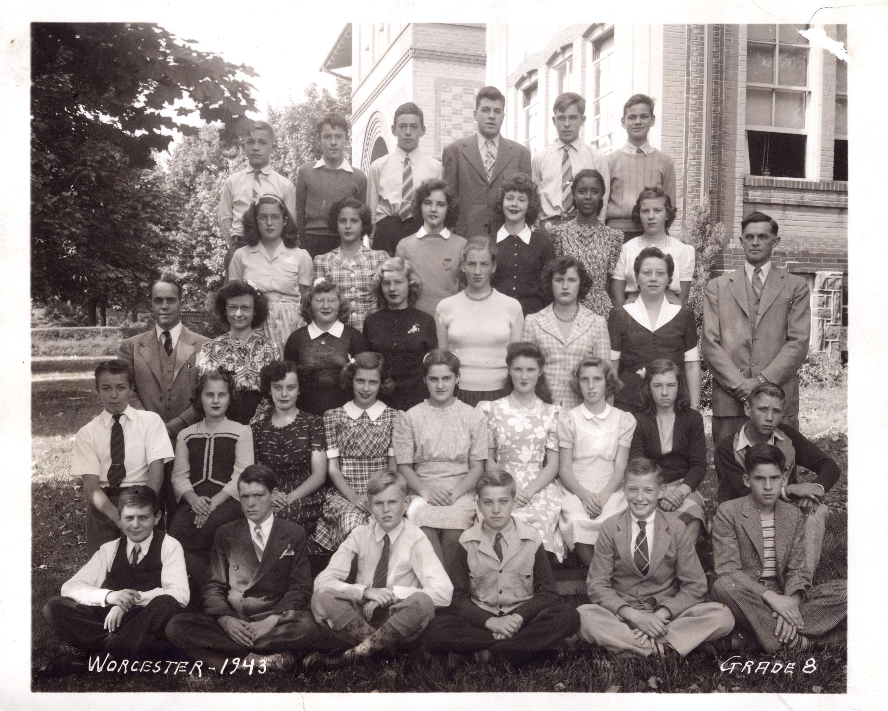 1943 Worcester School 8th Grade