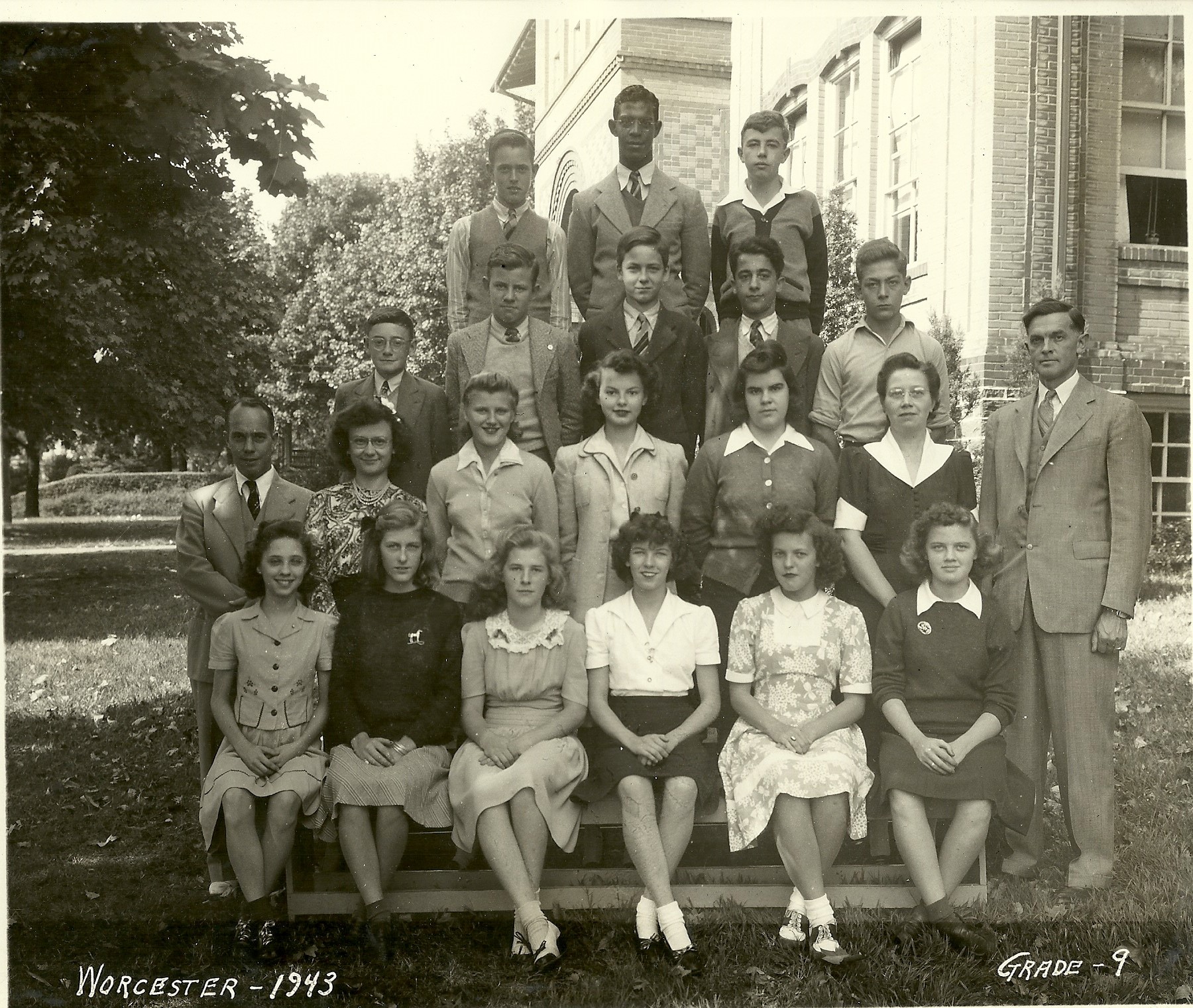 1943 Worcester School 9th Grade