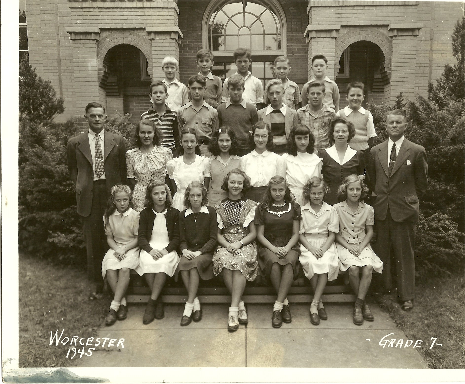1945 Worcester School 7th Grade