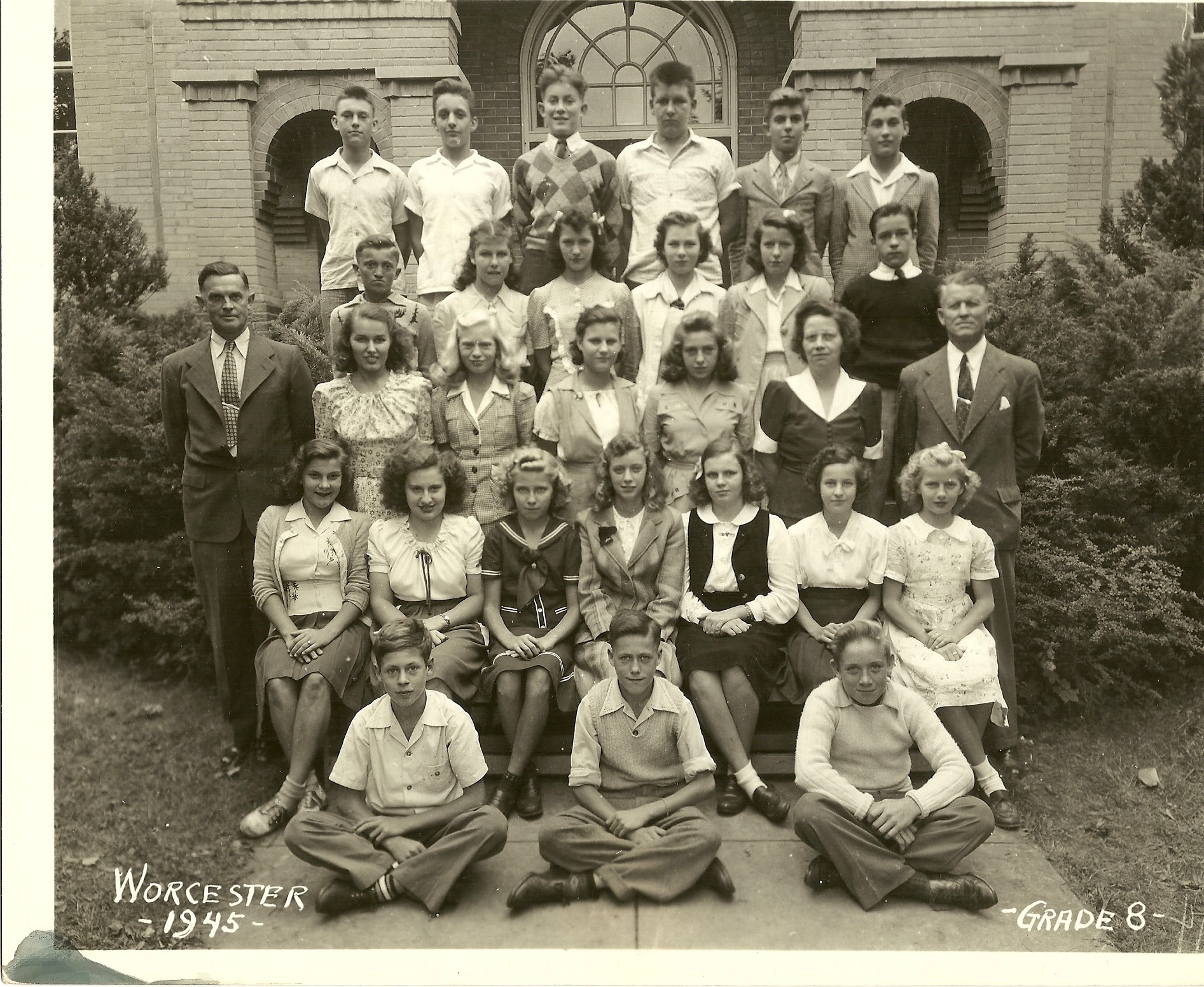 1945 Worcester School 8th Grade
