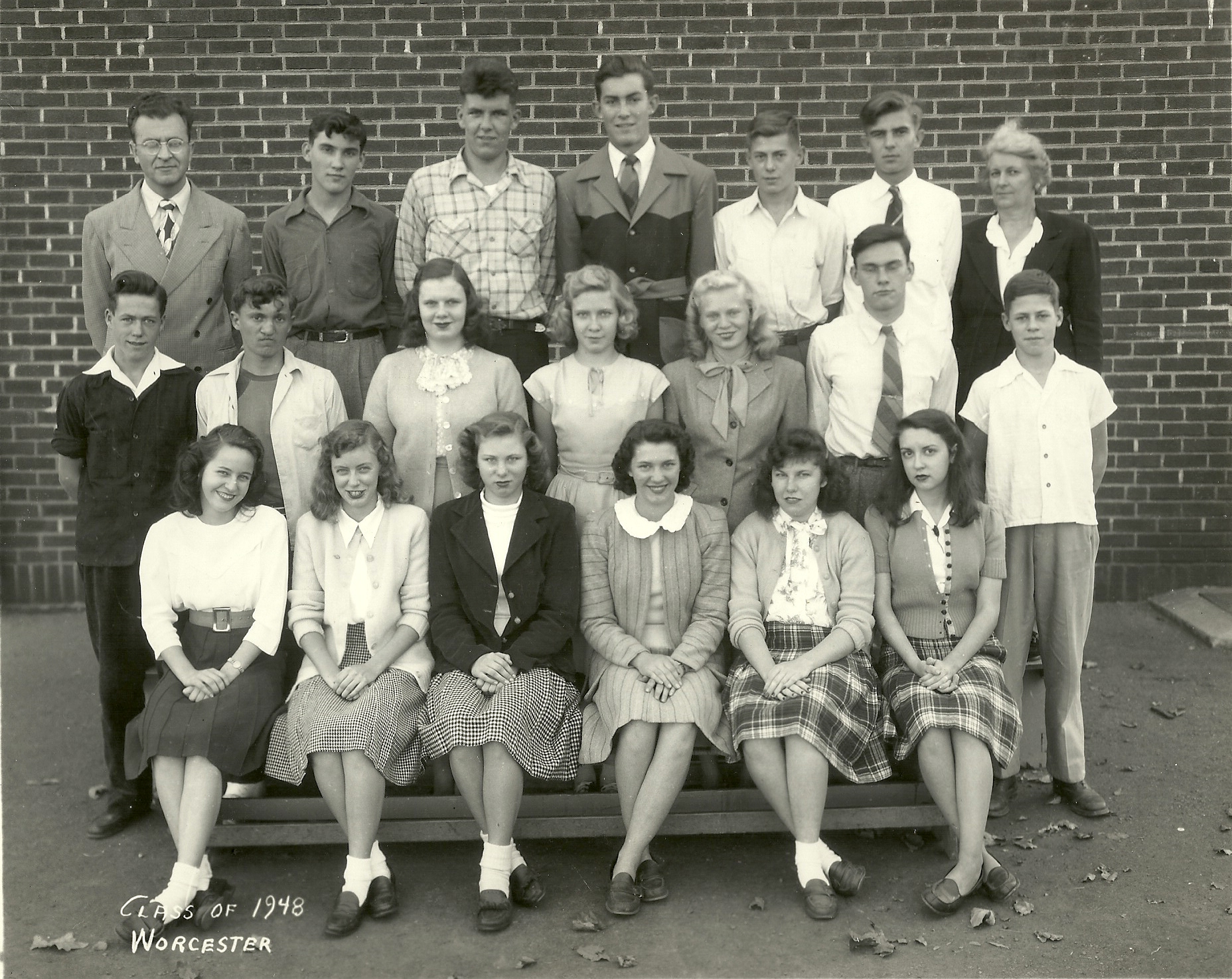 1947 Worcester School 10th Grade Class of 1948