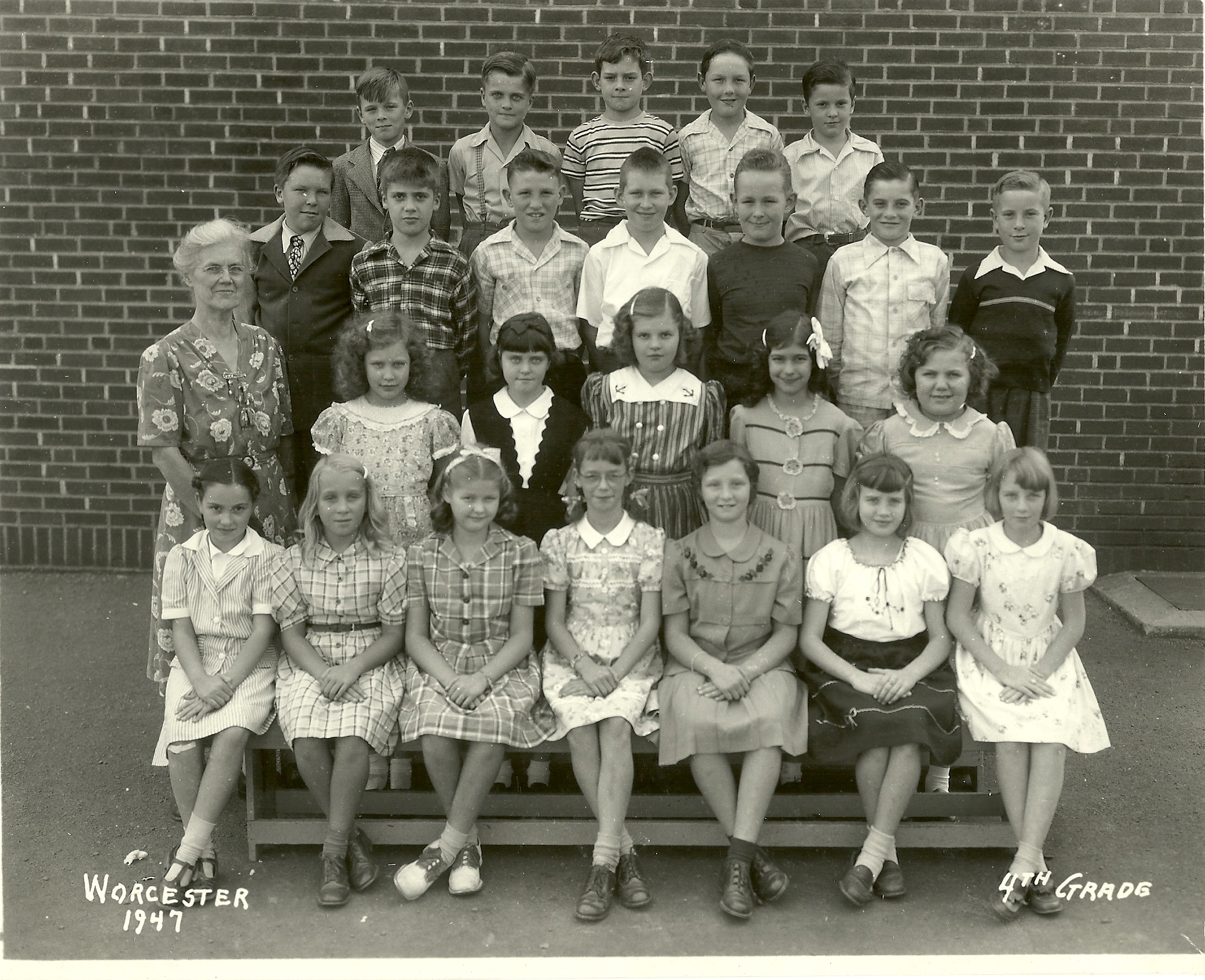 1947 Worcester School 4th Grade