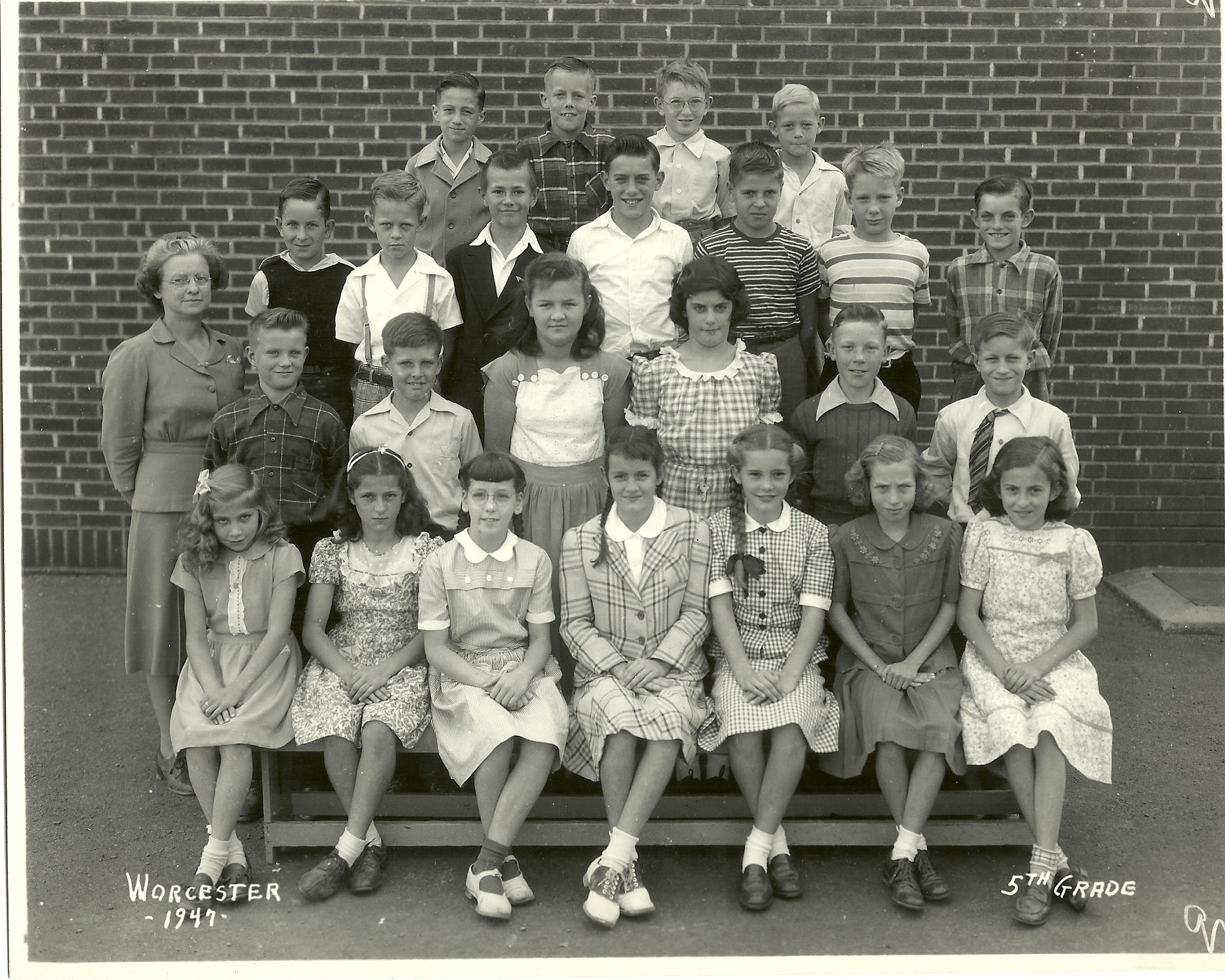 1947 Worcester School 5th Grade