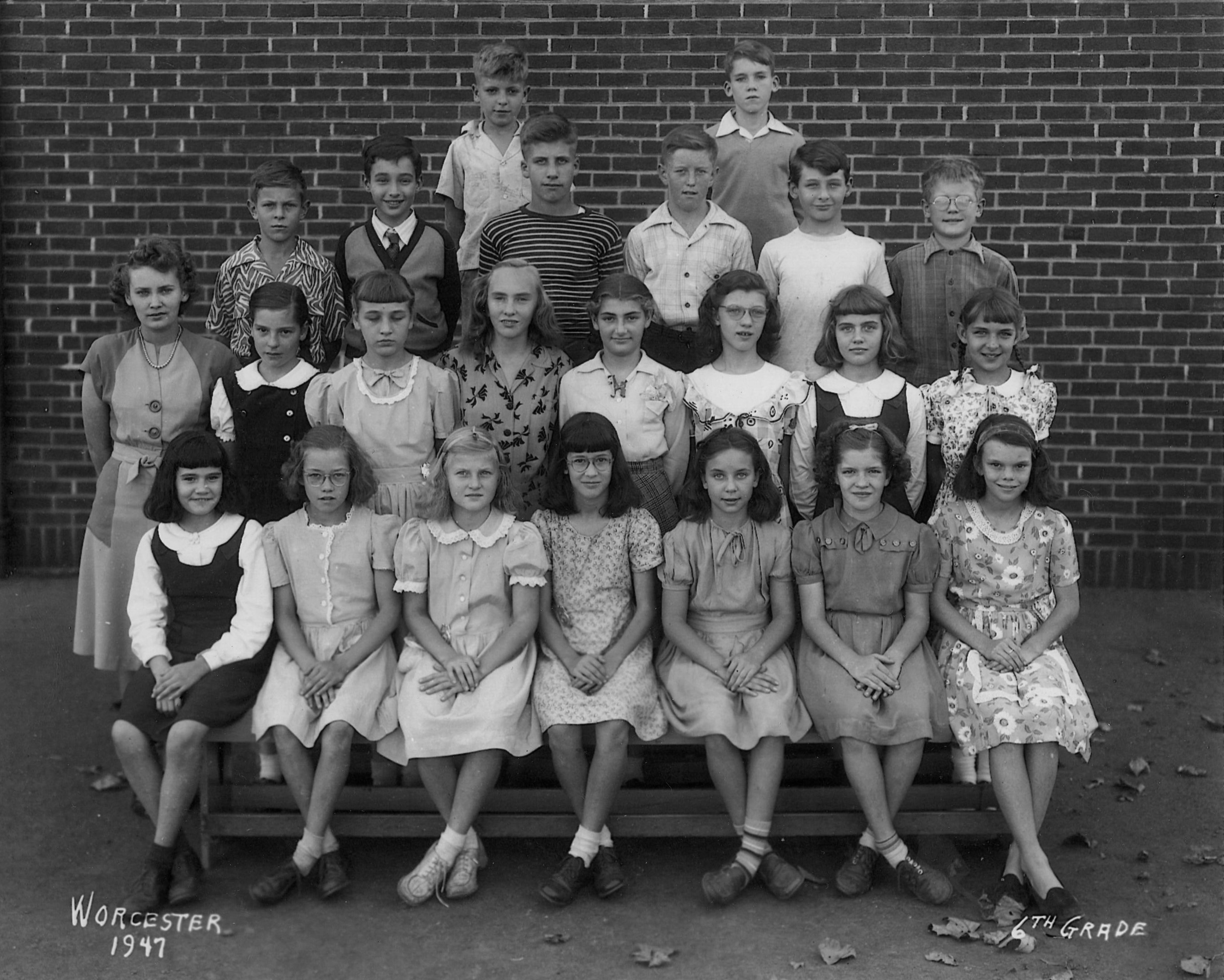 1947 Worcester School 6th Grade
