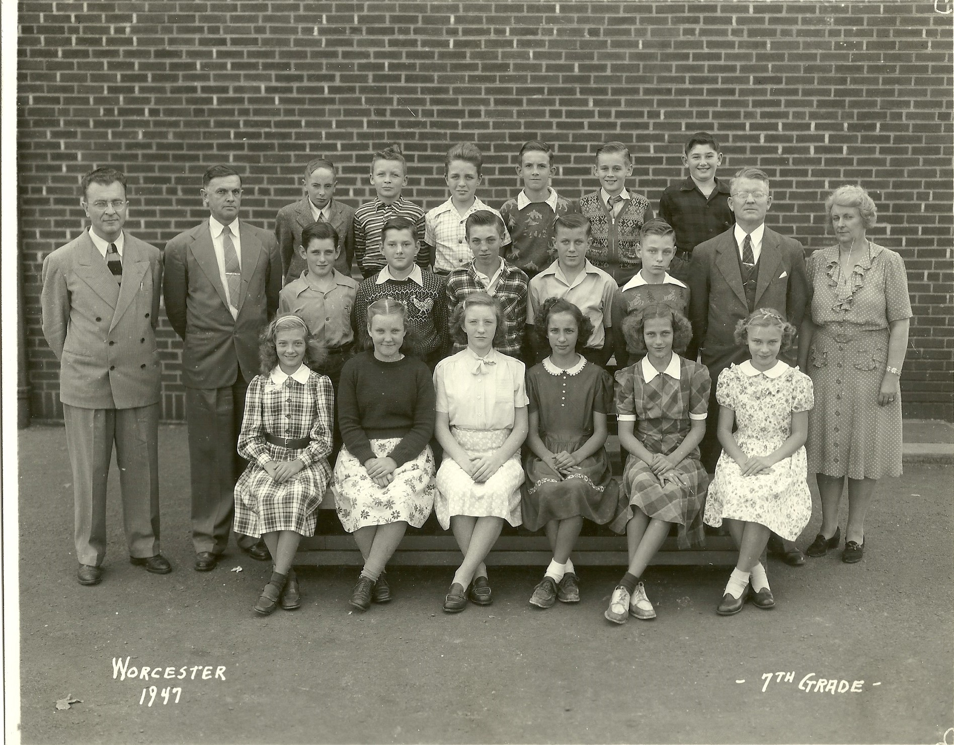 1947 Worcester School 7th Grade