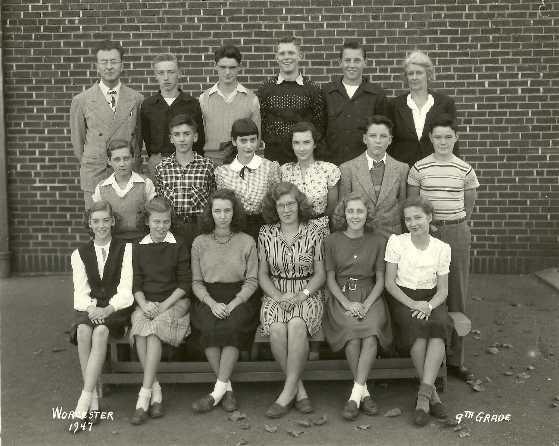 1947 Worcester School 9th Grade