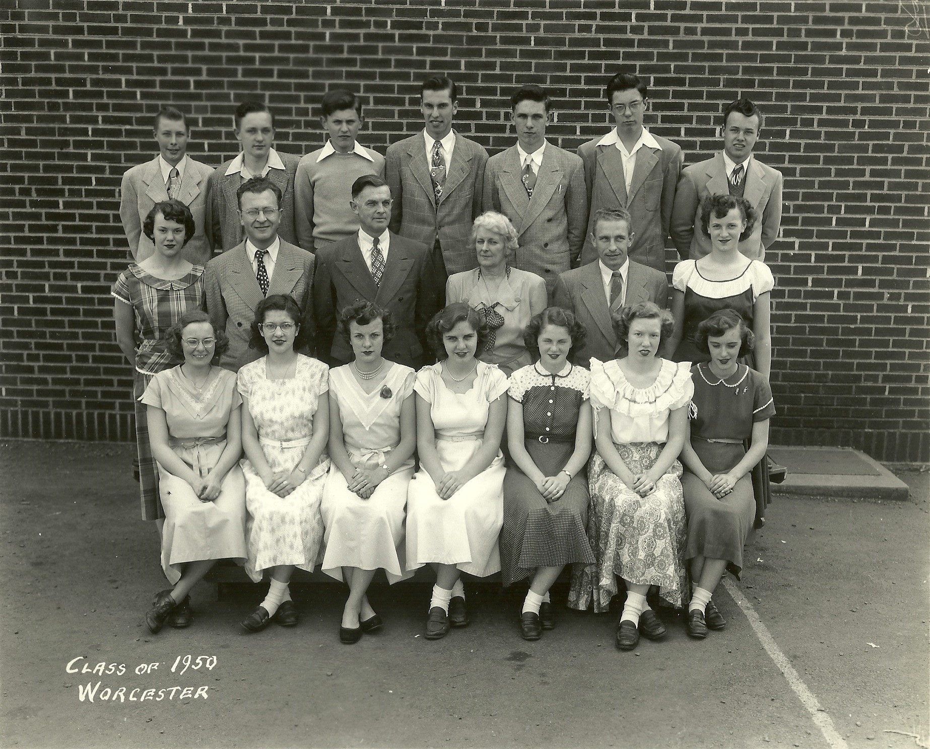 Worcester School 1949 10th Grade Class of 1950