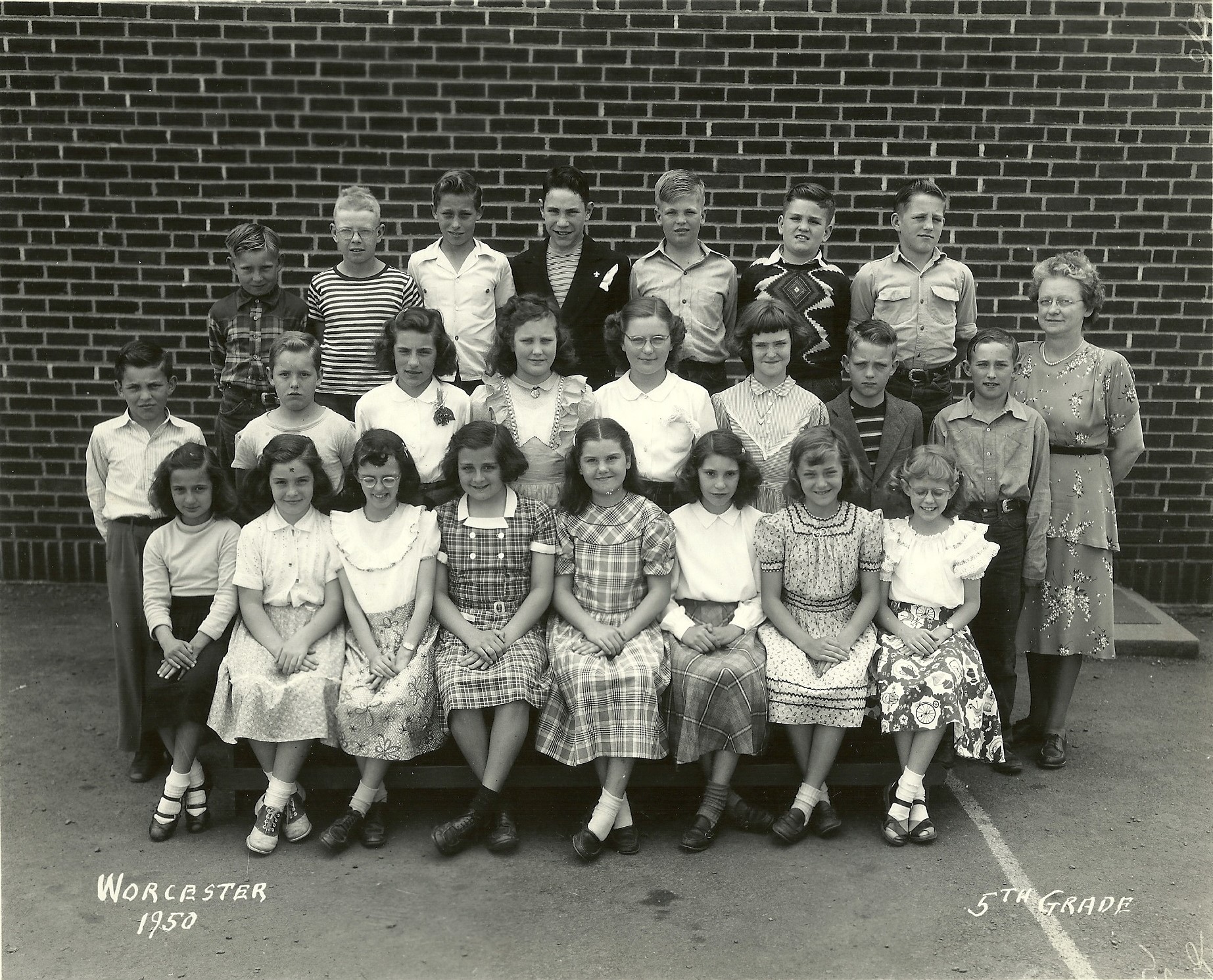 1950 Worcester School 5th Grade