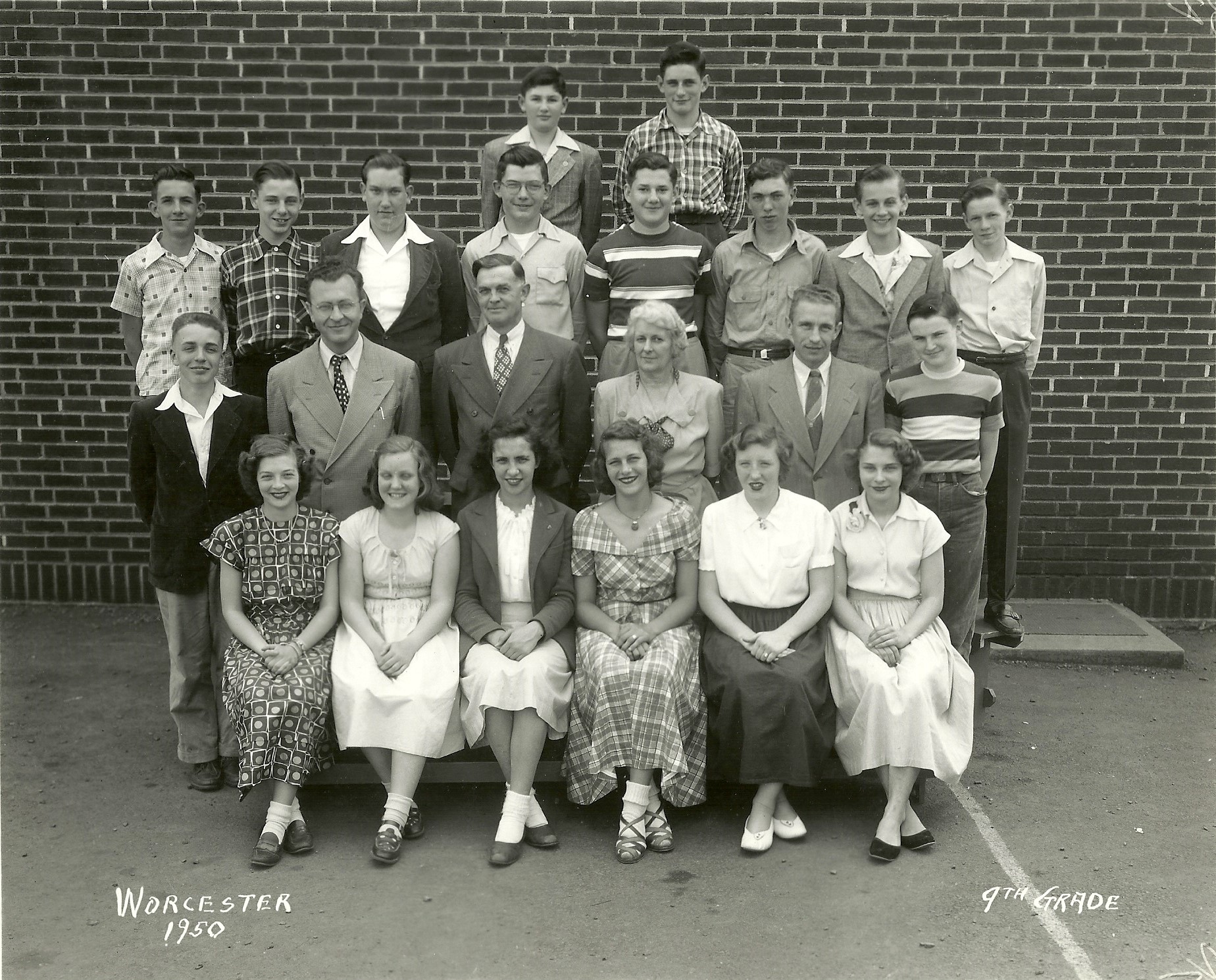 1950 Worcester School 9th Grade