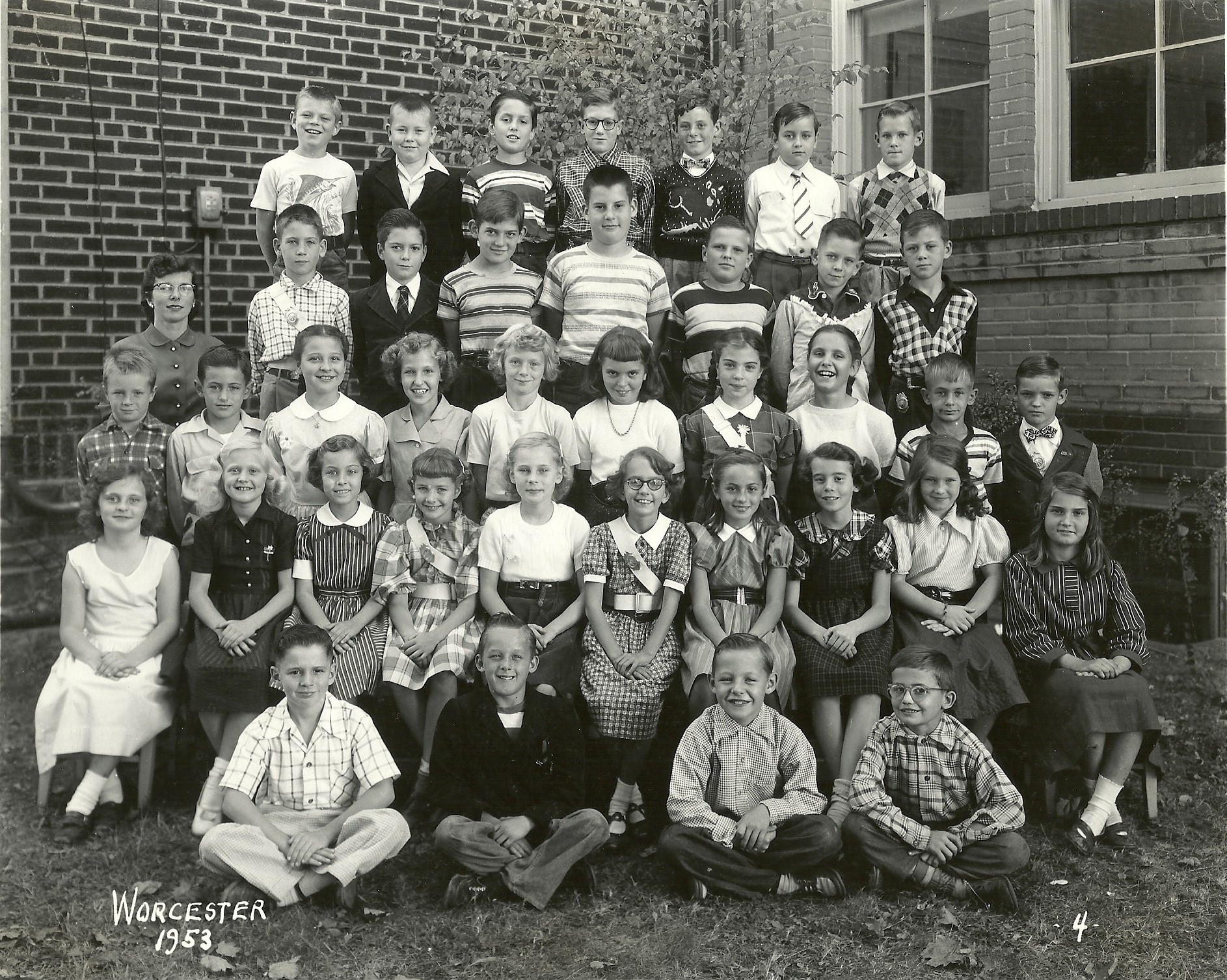1953 Worcester School 4th Grade