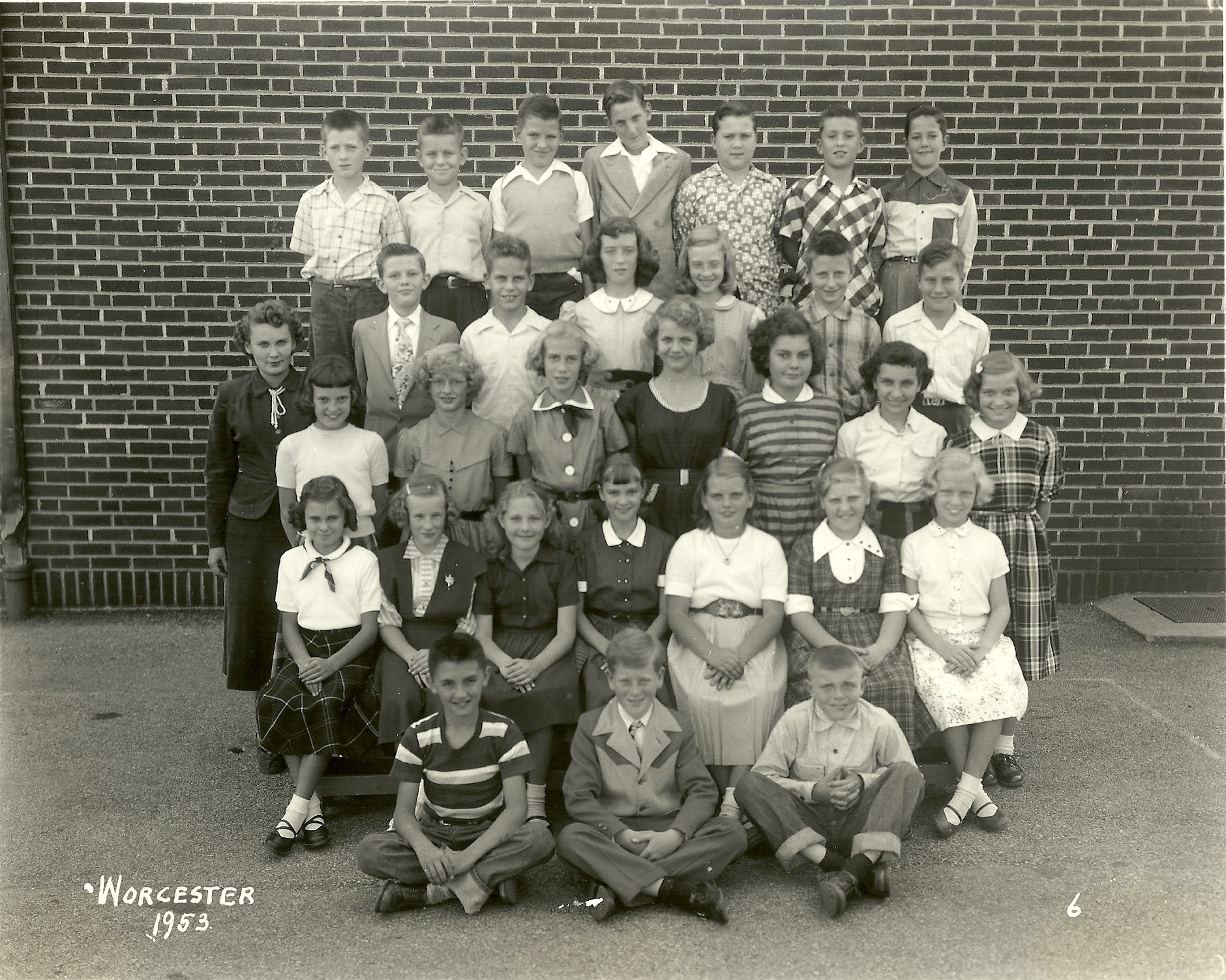 1953 Worcester School 6th Grade