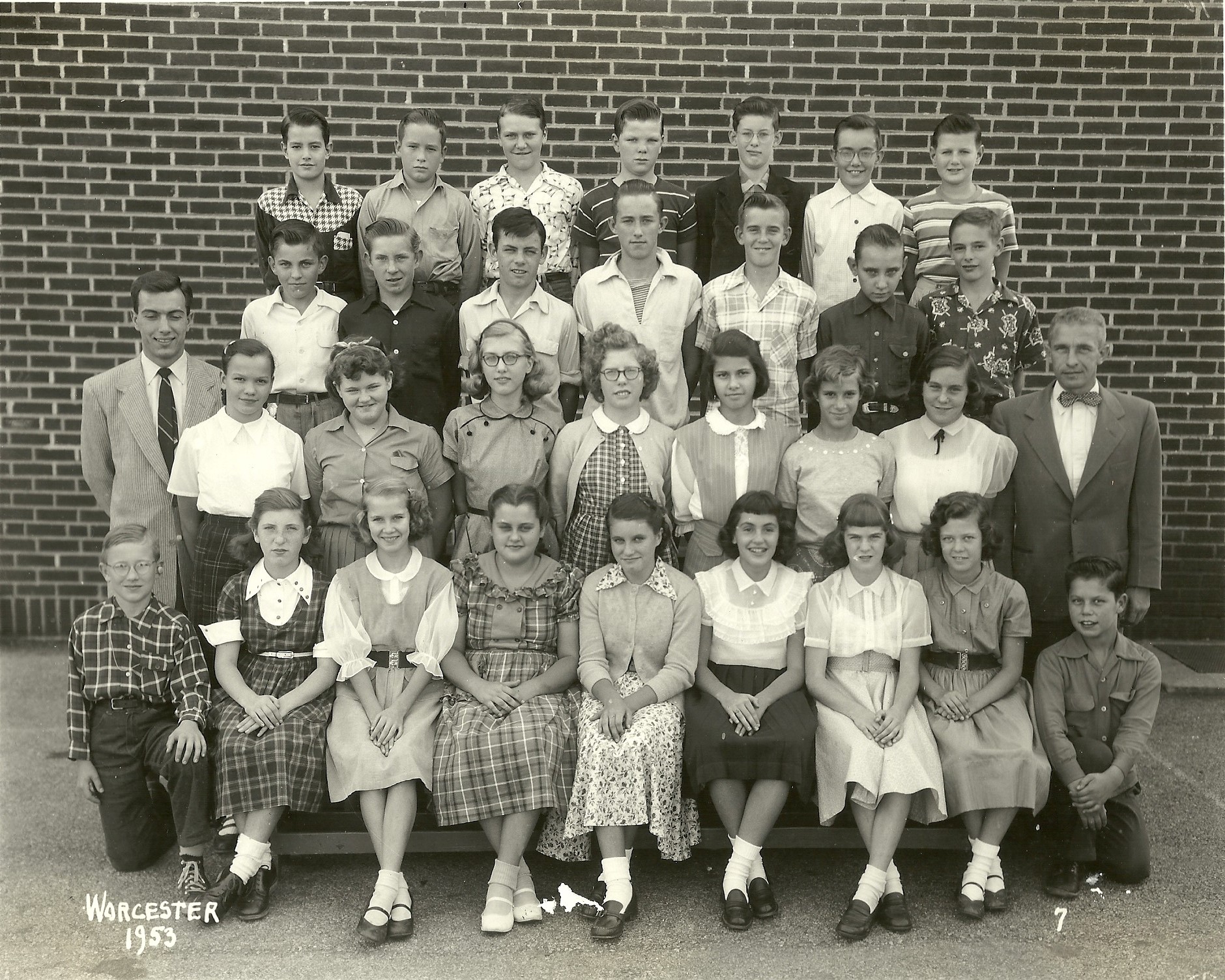 1953 Worcester School 7th Grade