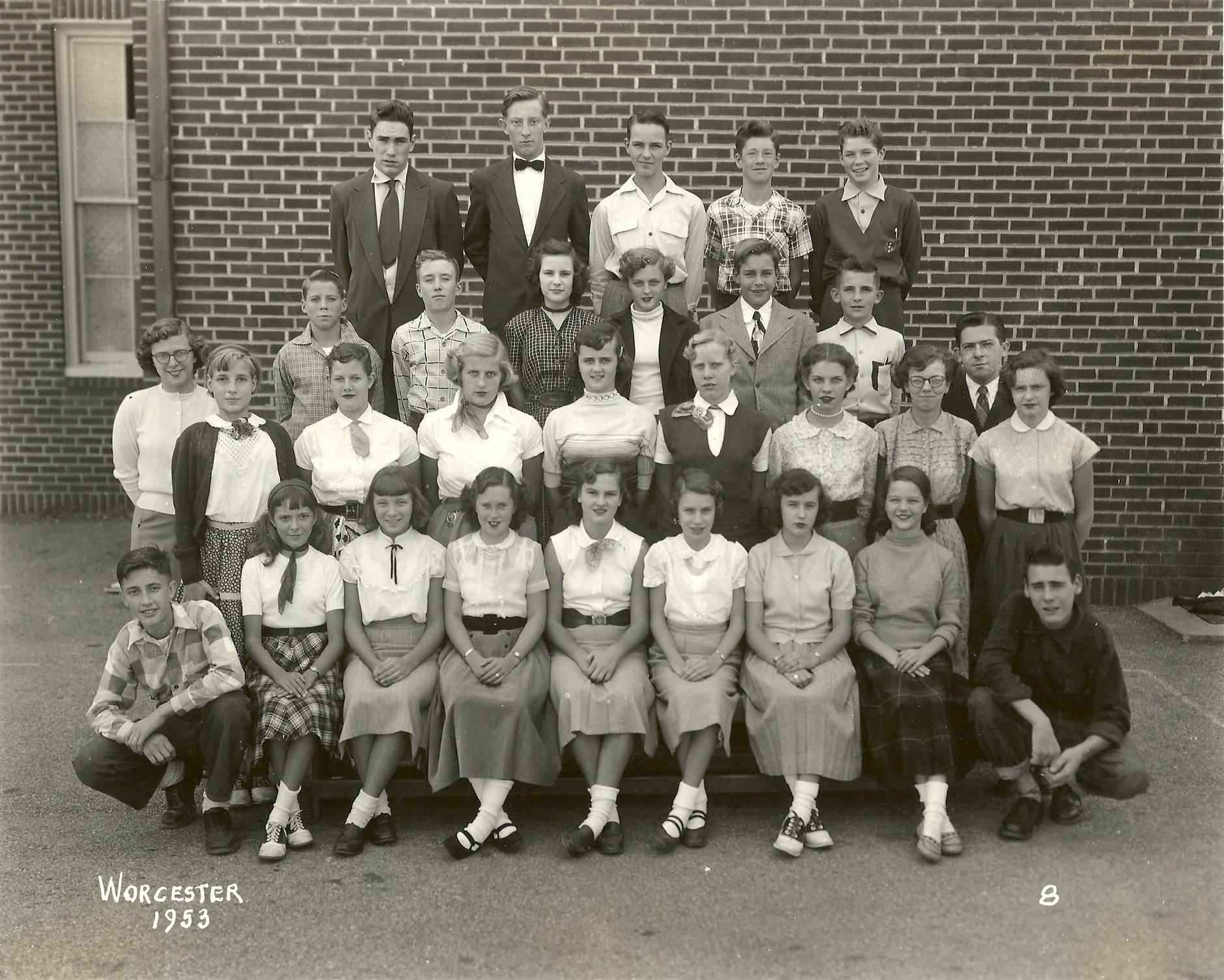 1953 Worcester School 8th Grade