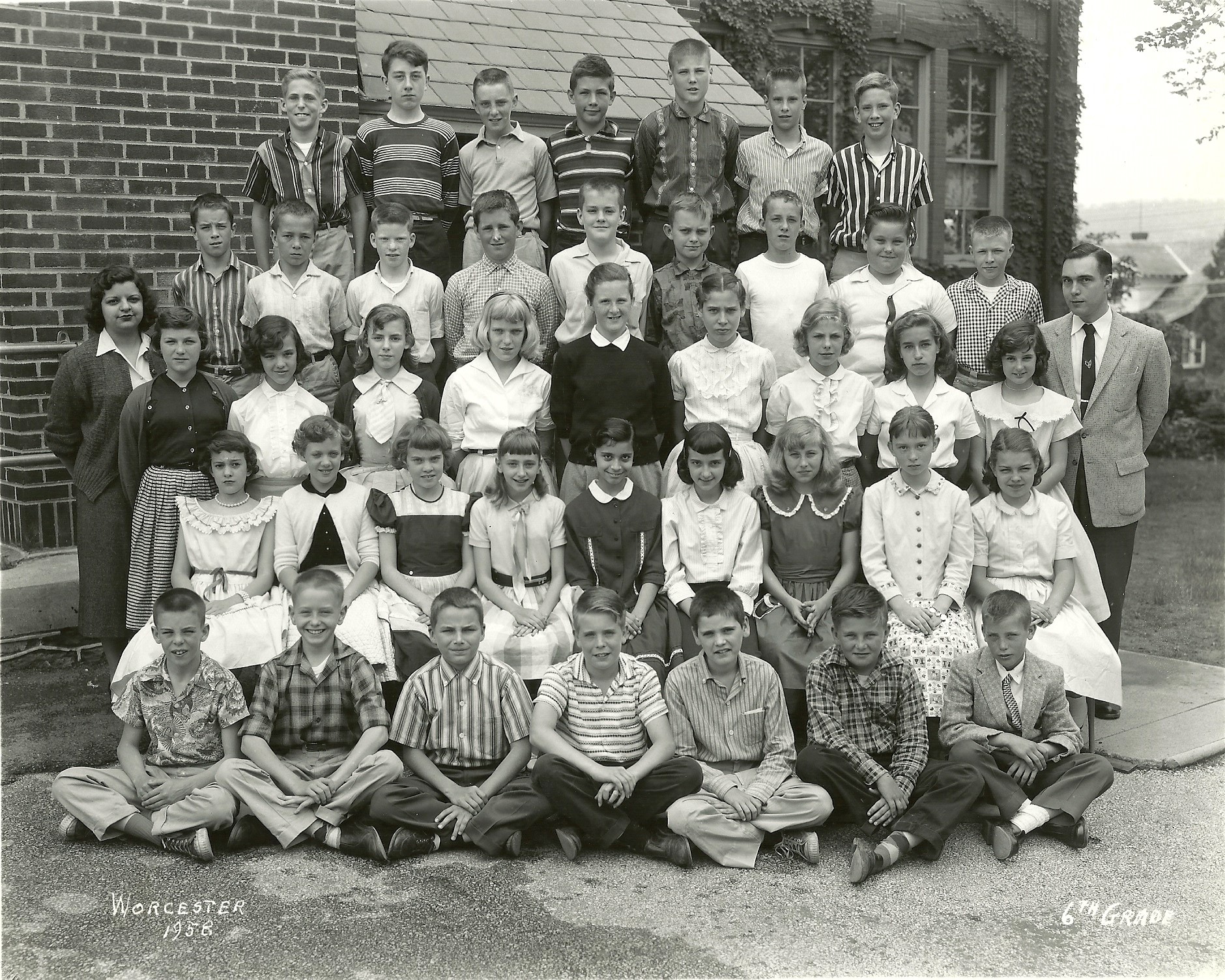 1958 Worcester School 6th Grade