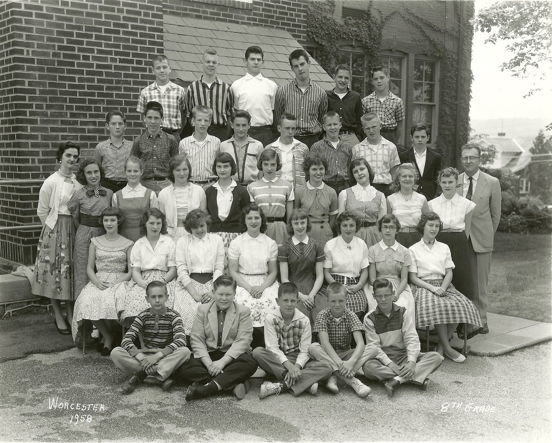 1958 Worcester School 8th Grade