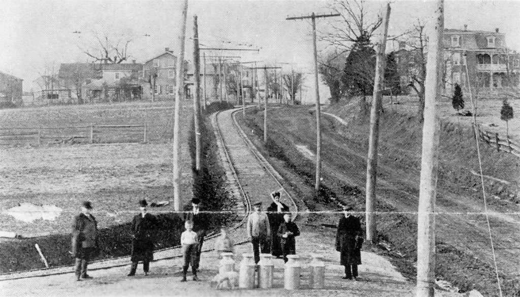 view west on Skippack Pike from Center Point
