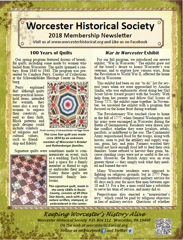 2018  Newsletter